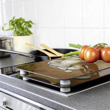 WENKO 2521280100 - Schutzabdeckung für Platte 52x30 cm mehrfarbig/grau/transparent