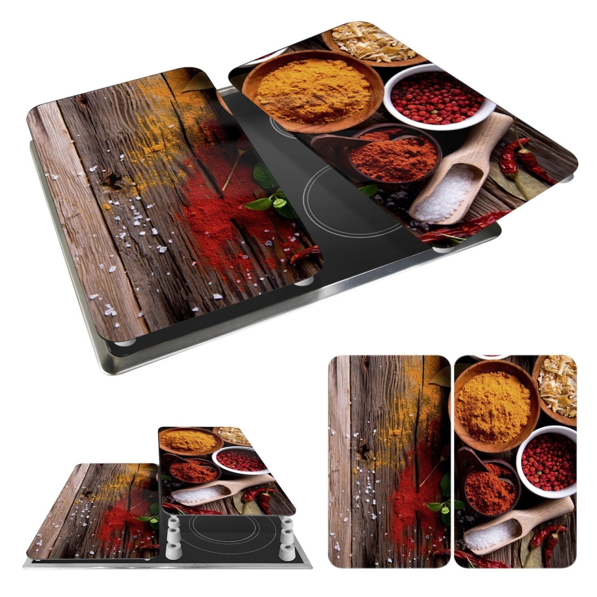 WENKO 2521467100 - Abdeckung für Platte 30x52 cm mehrfarbig/grau/transparent