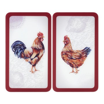 WENKO 2521471500 - Abdeckplatte ABDECKPLATTE - Grafik 30x52 cm mehrfarbig