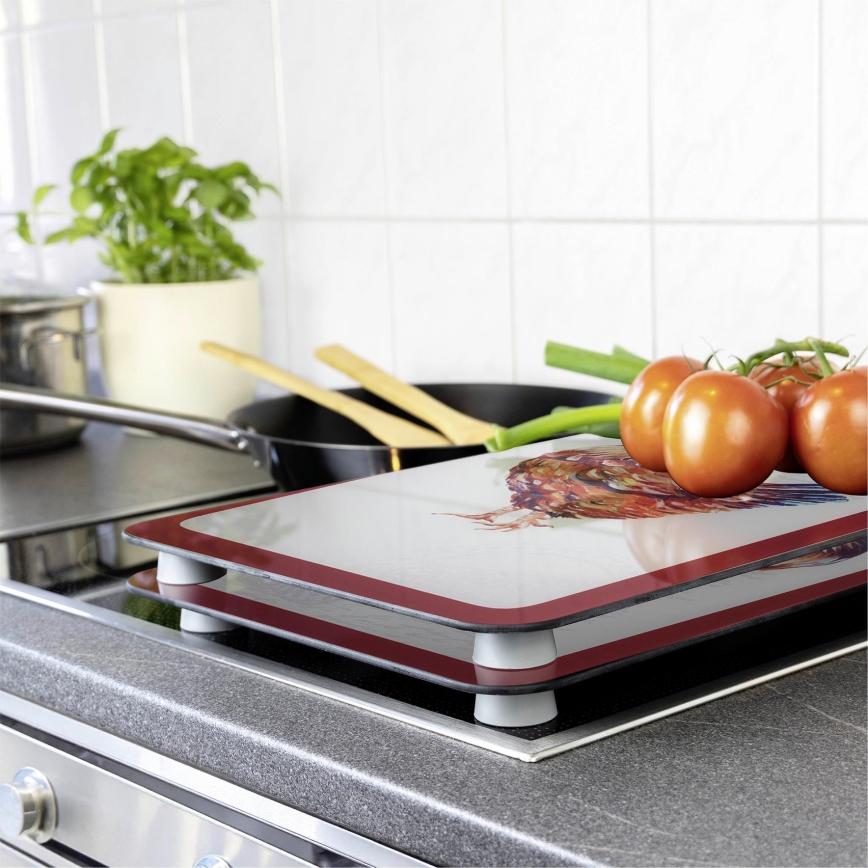 WENKO 2521471500 - Abdeckplatte ABDECKPLATTE - Grafik 30x52 cm mehrfarbig