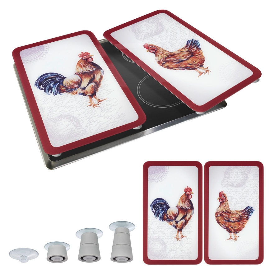 WENKO 2521471500 - Abdeckplatte ABDECKPLATTE - Grafik 30x52 cm mehrfarbig