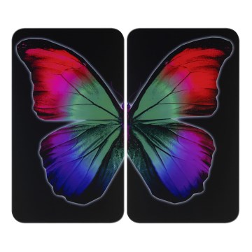 WENKO 2521474500 - Abdeckplatte ABDECKPLATTE - GRAFIK 30x52 cm mehrfarbig