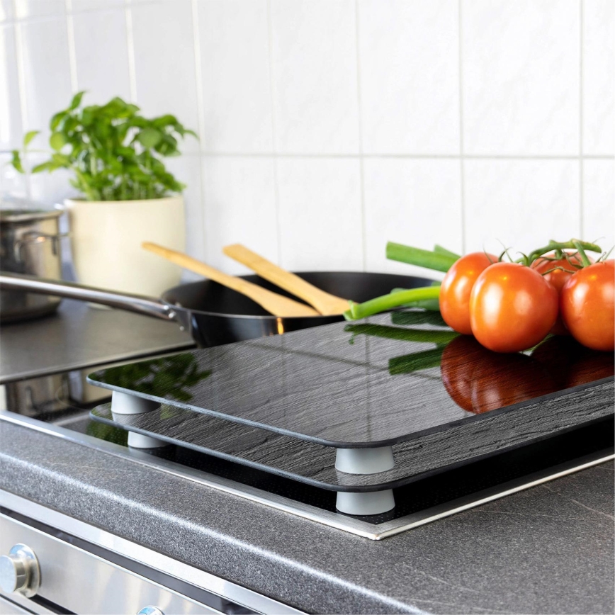 WENKO 2521480100 - Abdeckplatte 30x52 cm mehrfarbig/grau/klar