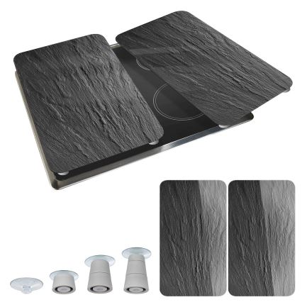 WENKO 2521480100 - Abdeckplatte 30x52 cm mehrfarbig/grau/klar