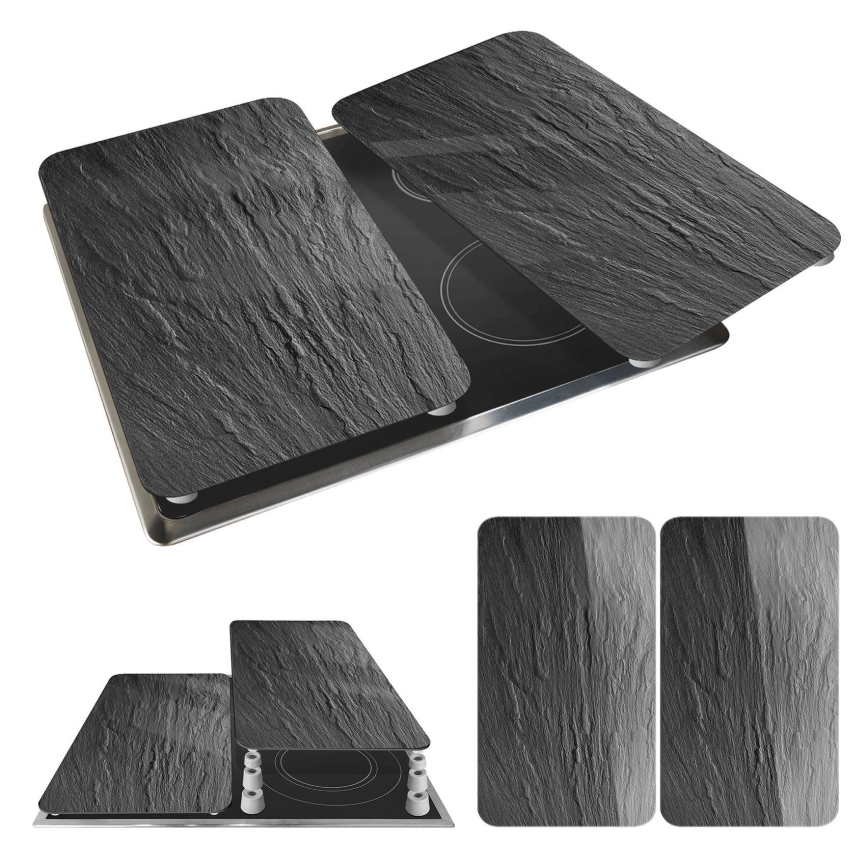 WENKO 2521480100 - Abdeckplatte 30x52 cm mehrfarbig/grau/klar