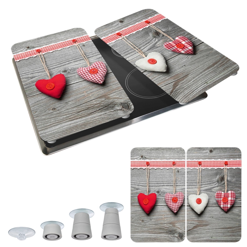 WENKO 2521481100 - Abdeckplatte 30x52 cm mehrfarbig/grau/transparent