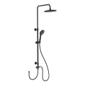 WENKO 25311100 - Duschset Wassersparsystem 120 cm schwarz