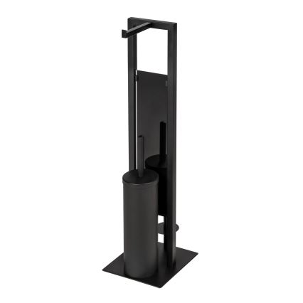 WENKO 25400100 - WC-Bürste RIVALTA 18x70 cm schwarz