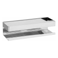 WENKO 25413100-Ablage TURBO-LOC GENOVA SHINE 30x10,5 cm silber
