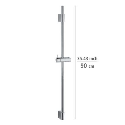 WENKO 25468100 - Duschstange CLASSIC 90 cm glänzend verchromt