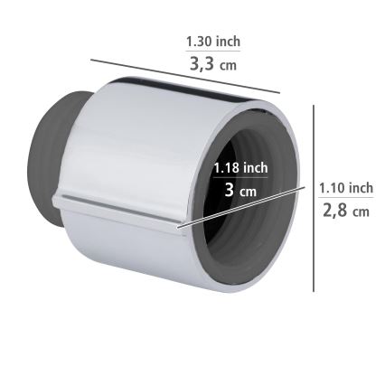 WENKO 25480100 – Regler für Wassersparsystem, silber