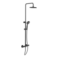 WENKO 25484100 - Duschsystem Wassersparsystem 12x120 cm schwarz