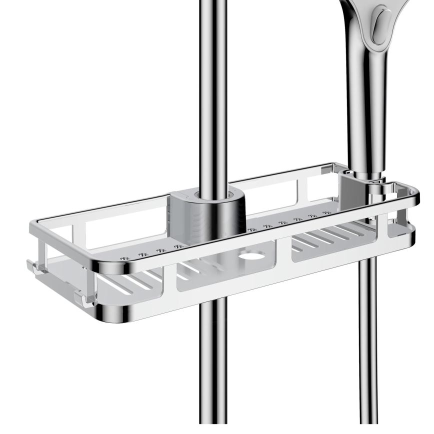 WENKO 25490100 - Ablage LIBERTÀ 28,5 x 11,5 cm, Hochglanz-Chrom