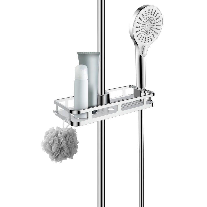 WENKO 25490100 - Ablage LIBERTÀ 28,5 x 11,5 cm, Hochglanz-Chrom