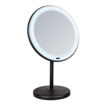 WENKO 25523100 - Spiegel ONNO 20x34 cm schwarz