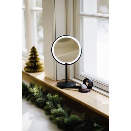 WENKO 25523100 - Spiegel ONNO 20x34 cm schwarz