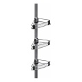 WENKO 25556100-Eckregal PURIO 35,5x280 cm silber/grau