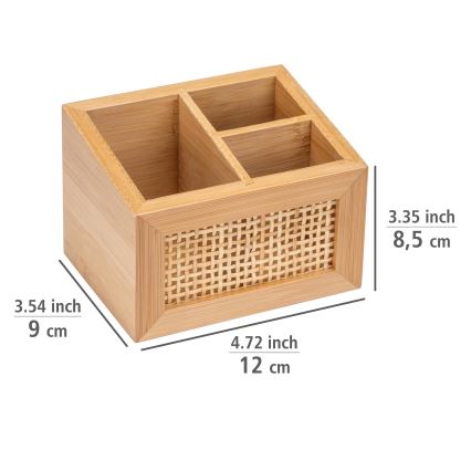 WENKO 25600100 - Organizer ALLEGRE 12x9 cm braun