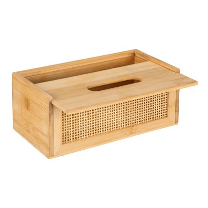 WENKO 25607100 - Taschentuchbox ALLEGRE 25x13 cm braun