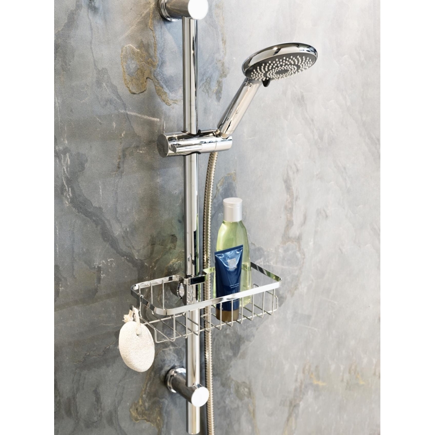 WENKO 25678100 - Korb FLORESTA 24 x 14 cm, silber