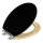 WENKO 25772100 - WC-Sitz BAMBUZA 37x44 cm schwarz/braun/hochglanzchrom