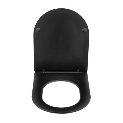 WENKO 26029100 - WC-Sitz GALATI 46x36 cm schwarz