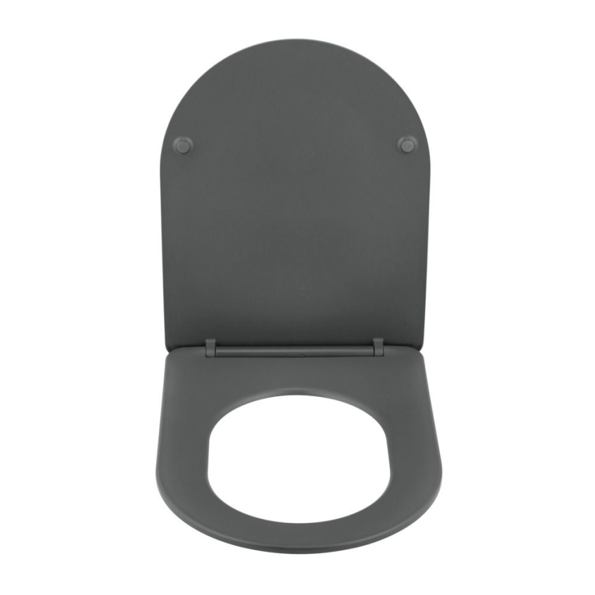 WENKO 26030100 - WC-Sitz GALATI 46x36 cm Anthrazit