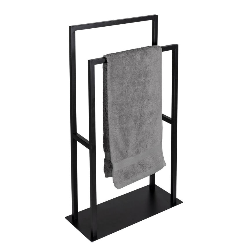 WENKO 26056100 - Handtuchständer RIVALTA 46x80 cm Edelstahl/Schwarz