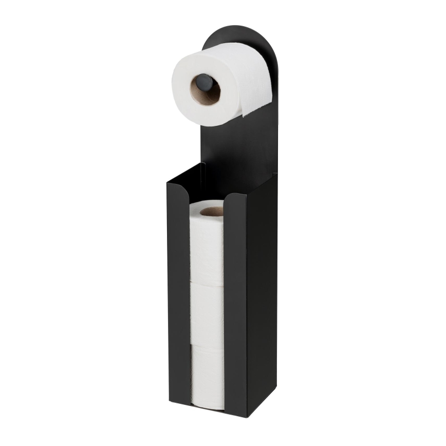 WENKO 26059100 - AGIRA Rollenhalter 12 x 54 cm schwarz