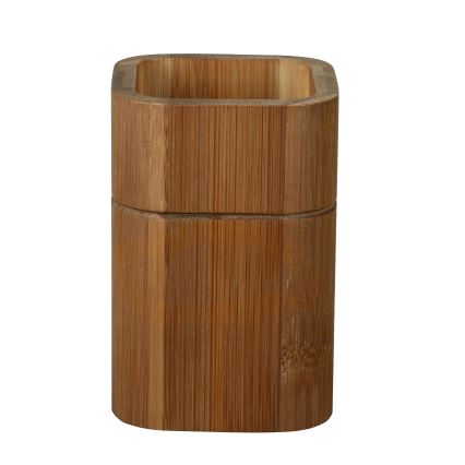 WENKO 26101100 - Zahnbürstenhalter SERRO 7,5x11 cm braun