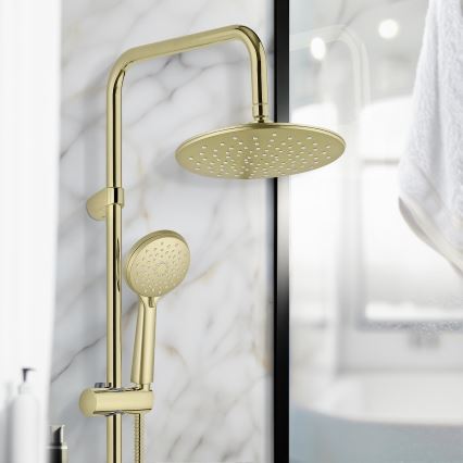 WENKO 26182100 - Duschsystem YOUNG LINE 101 cm goldfarben