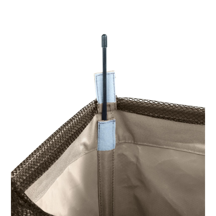 WENKO 3450113100 - Wäschekorb CORNO 18,5x60 cm beige/schwarz