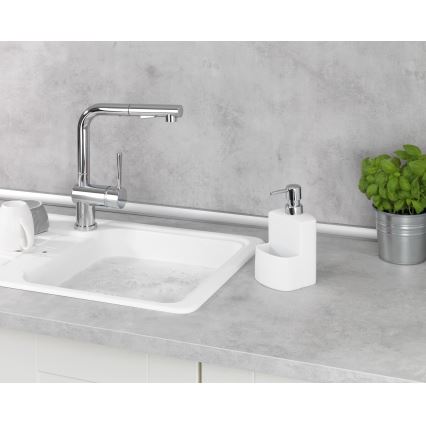 WENKO 3620115100 - Seifenspender FESTIVAL 10x18 cm weiß