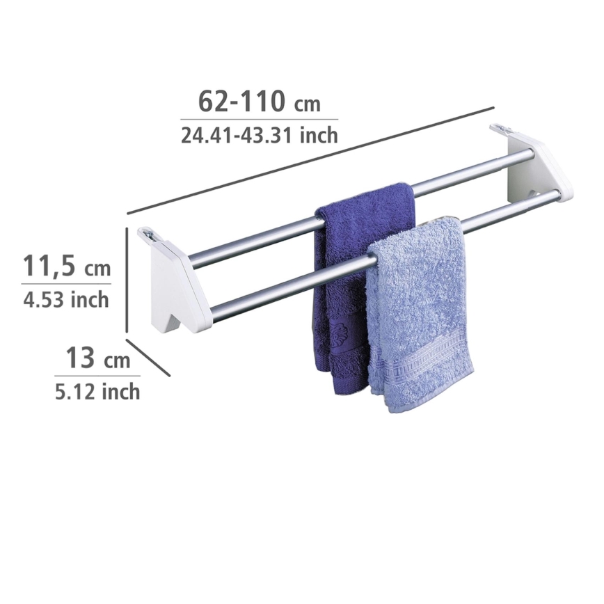 WENKO 3702100 - Wäschetrockner 13x11,5 cm silber/weiß