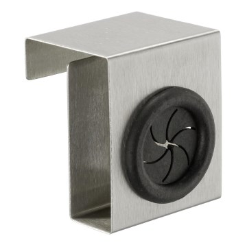 WENKO 4368060100 - Haken PUSH 5x6 cm silber/schwarz