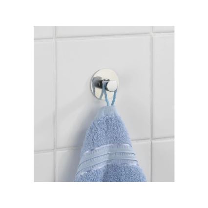 WENKO 4466420100-Haken SAVONA 5x2 cm Edelstahl/silber