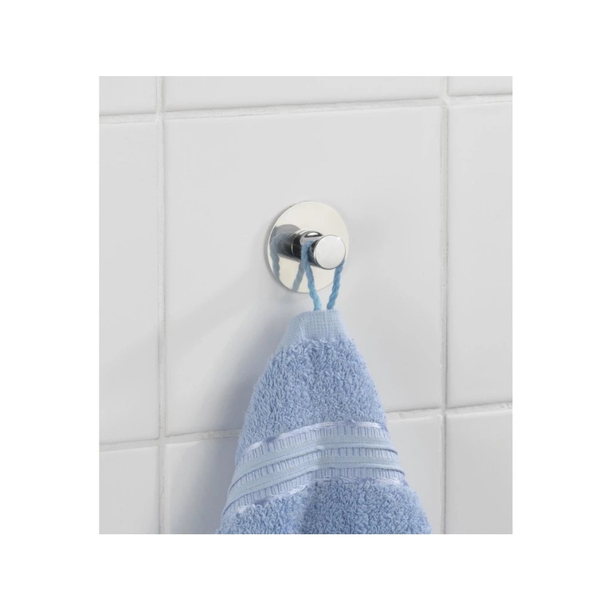 WENKO 4466420100-Haken SAVONA 5x2 cm Edelstahl/silber