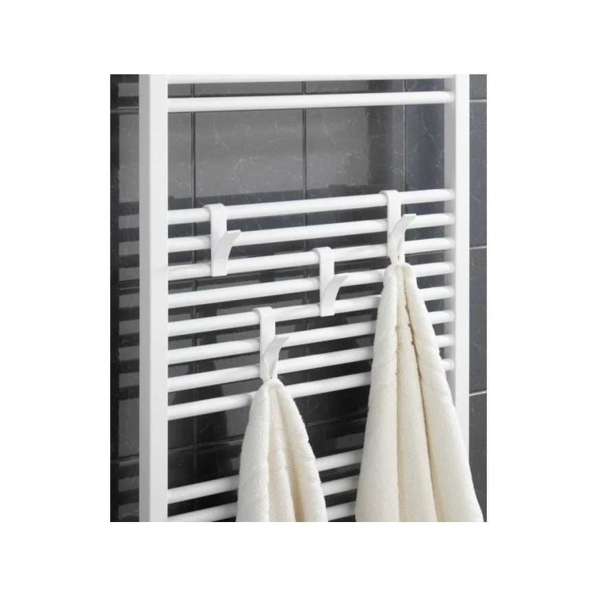 WENKO 4468160100-Haken 2,5x10,5 cm weiß