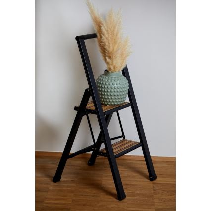 WENKO 50482100 - ALU-DESIGN Trittleiter 44x101 cm schwarz