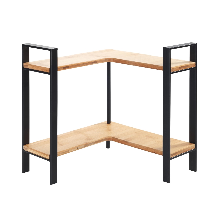 WENKO 53028100 - Regal LOU 30x33 cm schwarz/braun