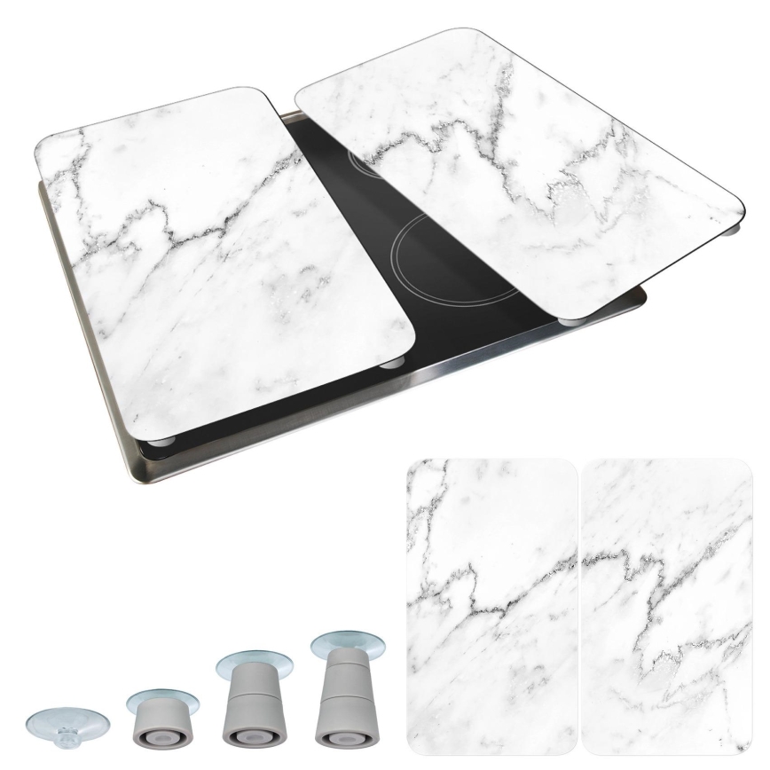 WENKO 53895100 - Abdeckplatte 30x52 cm mehrfarbig/grau/transparent