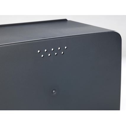 WENKO 54098100 - Brotkasten KUBO 35 x 26,5 cm schwarz/braun