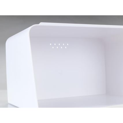 WENKO 54099100 - Brotkasten KUBO 35x26,5 cm weiß/braun