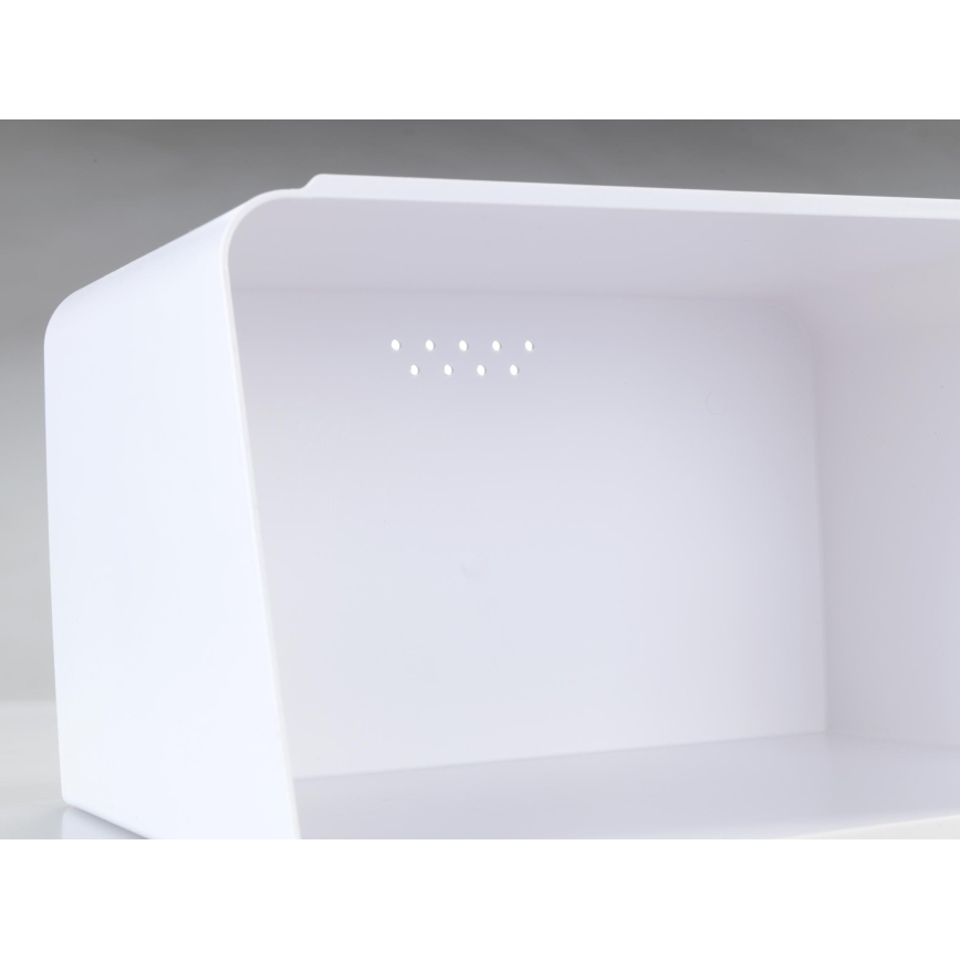 WENKO 54099100 - Brotkasten KUBO 35x26,5 cm weiß/braun