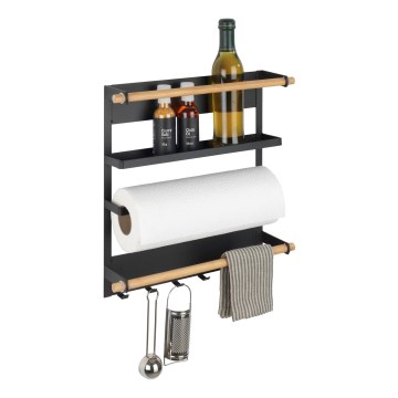 WENKO 54114100 - Organizer MAGNA 33x34 cm schwarz/braun