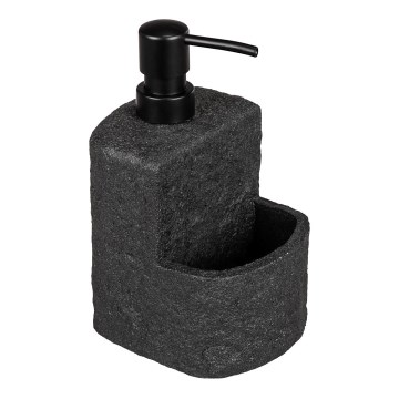 WENKO 54667100 - Seifenspender FESTIVAL 10,5x18 cm schwarz