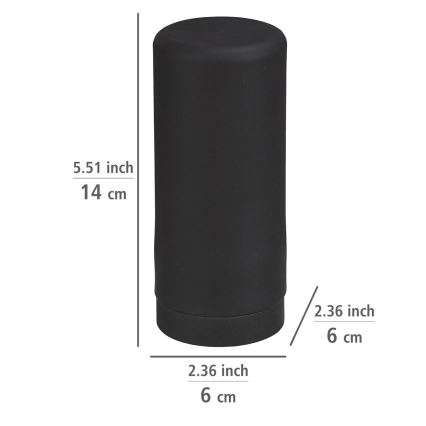WENKO 54675100 - Seifenspender EASY SQUEEZ-E 6x14 cm schwarz