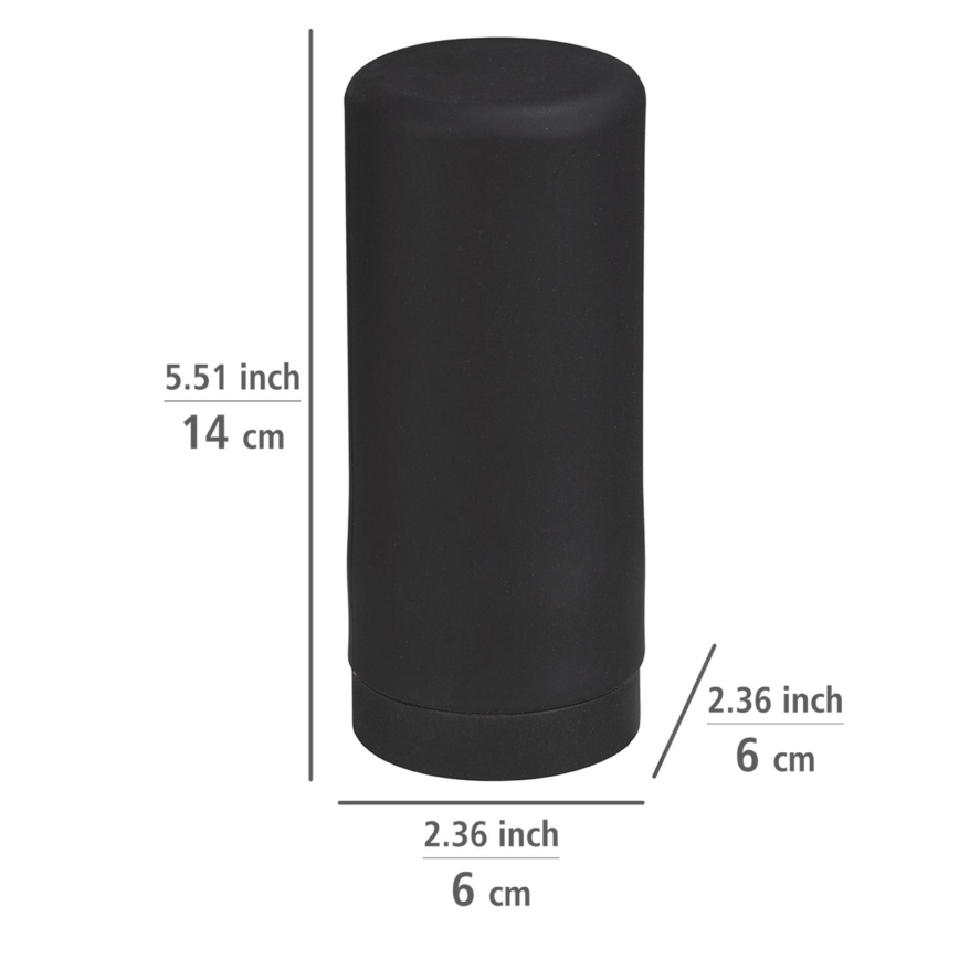 WENKO 54675100 - Seifenspender EASY SQUEEZ-E 6x14 cm schwarz