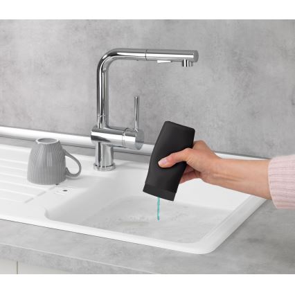 WENKO 54675100 - Seifenspender EASY SQUEEZ-E 6x14 cm schwarz