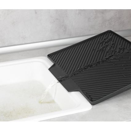WENKO 54771100 - Abtropfständer NELIA 34x40 cm schwarz